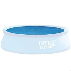 Intex 28012 Solar Tarpaulin, Cover with Thermal Insulation for Round Easy Set/Frame Pools, Polyethylene, Blue, Diameter 366 cm