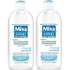 Mixa Expert Skin Sensitive Physiological Micellar Water 400ml (Pack of 2)