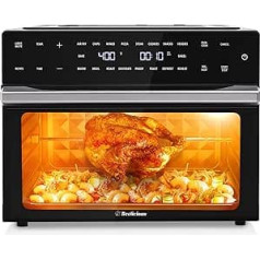 Beelicious 32QT Air Fryer Extra Large 19 in 1 Air Fryer Combination Toaster Oven with Rotisserie and Dehydrator Digital Convection Oven for 13 Inch Pizza Worktop 6