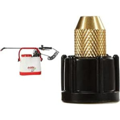 Solo Shoulder Portable Battery Pressure Sprayer 206 Eazy Made in Germany, White, 20601 Li & Adjustable Universal Nozzle Made of Brass, 19 x 11 x 2 cm