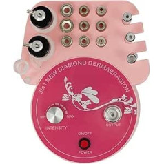3 in 1 Diamond Microdermabrasion with 9 Diamond Tips Spray Kit 0-45 cmHg Suction Power Face Machine Microdermabrasion Device Face Microdermabrasion Face Care for Beauty Salons Health