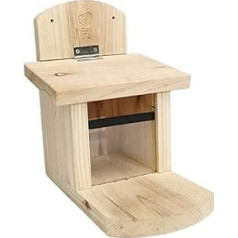Eichhörnchenzuführung - Zubringer mit Holzspender, rostbeständige Dachzuführer, Fütterungsstation für wilde Outdoor-langlebig, Tischplattform