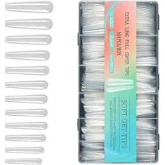Packung Von 504 Extra Langen Klaren Weichen Gel Nägeln Tipps Für Acrylnägel Salon Versorgt Professionelle Verwendung Durch Klare Acrylnagel Volltipps