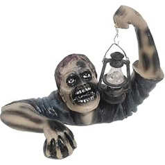 Handgefertigtes Ornament schafft einzigartige Halloween Dekorationen für Gärten aus Harz, erschreckendes und interessantes Ornament, Harzlaterne