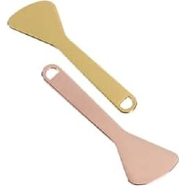 Pack of 2 Eye Cream Spoons Made of Durable Material Fine Workmanship Smooth Surface Multifunctional as Eye Massage Stick Makeup Spatula and Face Cream Spoon for