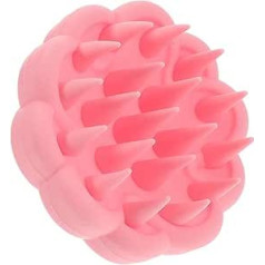Scalp Massage Brush Made of Silicone, Portable Hair Brush for Scalp Care, Effective and Massage for Healthy Hair, for Home and On the Go Pink