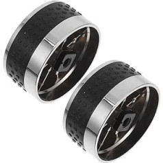 BESPORTBLE Replacement Knobs Pack of 2 Non-BBQ Control Knobs for Gas Stove Burners 58mm Diameter 6mm Core
