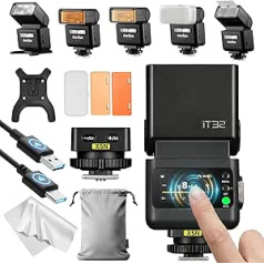 Godox iT32 TTL Mini Camera Flash with X5-N Wireless Trigger for Nikon, 2.4G HSS 1/8000s TTL Wireless Flash Device, Compatible with Nikon Z5II Z6III Z8 Z50II Z30 D850 Z5 Z50 ZFC Z6II Z9 Z7 D5600 D750