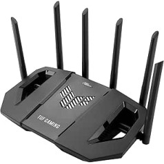 ASUS TUF Gaming BE9400 Tri Band WiFi 7 (802.11be) Extendable Gaming Router (Four 2.5G Ports, 3-Stage Port Forwarding, Smart Home Master, AiMesh Support, AiProtection for Network Security)