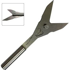BlissfulAbode Zentrierkantenfinder für Fräsmaschine, 304 Edelstahlrohr und Rundstabteiler, Mehrzweck-Messkrallen für 10-120 mm Durchmesser Nivellierer