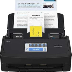 ScanSnap iX1600 5GHz Dual Sided ADF A4 Wi-Fi Wireless USB 3.2 Document Scanner - Black