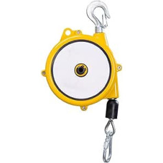 Retractable Hanging Scale with Spring Pull, 1 x Spring Pull, Self-Locking Adjustable, 3 Metre Rope, 1-15 kg Load for Construction (5-9 kg)