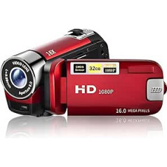 Cuifati Video Camera Camcorder, 1080P 16MP DV Camera Vlogging Camera Recorder, 2.7 Inch TFT 270 Degree Rotatable 16X Zoom Digital YouTube Camera for Teenagers Students Boys Girls