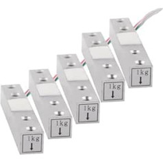 DIY Aluminium Alloy Weight Sensor 1 kg - 20 kg Electronic Scales Load Cell High Precision Pressure Sensor Reliable Data (1 kg (5 Pieces)
