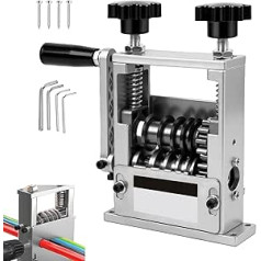Cable Stripping Machine 3-17mm, Manual & Drill Operation, 6 Channels 5 Blades, Wire Stripper for Copper Wire Recycling, Aluminium Housing (Silver)
