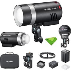 Godox AD300 Pro II 300Ws TTL Outdoor Flash, 12Ws LED Setting Light, Flash Charging Time 0.01-1.5s, 350 Flashes at Full Power, 2.4GHz Wireless Connection, Godox Connector