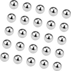 25 Stücke Kugellager Kugeln Stahlkugeln Chromstahl (GCr15) G10 Lagerkugeln Set Präzisionskugeln 3mm Durchmesser Langlebiges Produkt