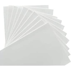 10 Stück selbstklebende EVA-Schaumstoffplatten – 35 x 50 cm weißer Bastelschaum, Dicke 1–10 mm for DIY-Projekte und den Heimgebrauch(35cmx50cmx5mm)