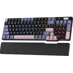RK ROYAL KLUDGE RK96 RGB Limited Ed, 90% 96 Keys Wireless Tri Mode BT5.0/2.4G/USB-C Hot-Swap Mechanical Keyboard with Wrist Rest, Software Support, Tactile Switches, QWERTY