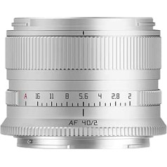 TTARTISAN AF 40mm F2 Camera Lens Silver Version Full Frame Auto Focus Walk Around Lens Lightweight Design (for Nikon Z)
