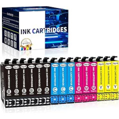 Jagute 15 Packs Printer Cartridges for 604XL Compatible with Expression Home XP-3200 XP-3205 XP-4200 XP-4205 XP-2200 XP-2205 Workforce WF-2910 WF-2930 WF-2950 Cartridges