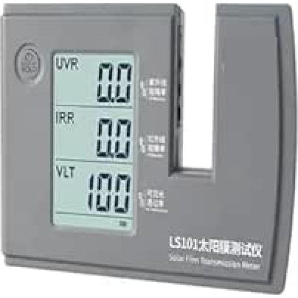 3 in 1 Solar Film Transmission Tester with Digital UV/IR Suppression Light Transmission Meter for Beginners DIY