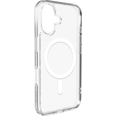 Puro Ievelkams apvalks iPhone 17 Lite Mag MagSafe - caurspīdīgs balts gredzens