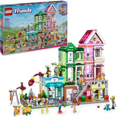 LEGO Friends Heartlake City Living and Shopping Street, Role Play Building Set with 9 Characters (including 7 Mini Figures) and 3 Cats, Gift for Girls and Teenagers, Toy House 42670