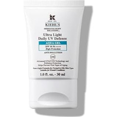 KIEHL'S Ultra Light Daily UV Defense Aqua Gel SPF 50, erfrischender Sonnenschutz für ölige Haut, Gesichtspflege mit Lichtschutzfaktor 50