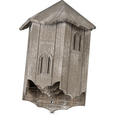Wooden Bat Houses for Outdoors Bat Boxes for Outdoors Large Three Chamber Box Perfectly Designed to Attract Bats, Durable and Easy to Hang (Bat House