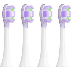 4/8PCS Ersatzbürstenköpfe, kompatibel mit der elektrischen Zahnbürste XIAOMI MIJIA MES609/610 Pro(4 pcs purple)