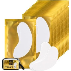 250 Pairs Eye Pads for Eyelash Extension Eyelash Pads Eye Pads Eyelash Eye Patches Eyelash Extension Pad Accessories Under Eye Pads for Eyelash Extensions Stay Good Lunamoon (Gold250)