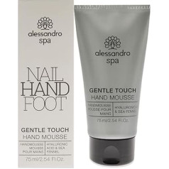 alessandro Spa Gentle Touch Hand Mousse - Intensively Nourishing Moisturising Mousse with Skin Soothing Active Ingredient Complex for Stressed Hands, 75 ml