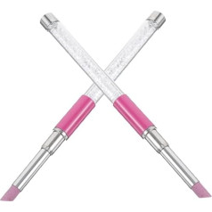 Pack of 2 Nail Polishing Pens with Robust Polishing Tip, Precise Nail Care and Cuticle Removal, Versatile for Home and Salon, Durable Manicure Tool for Nail Enthusiasts and