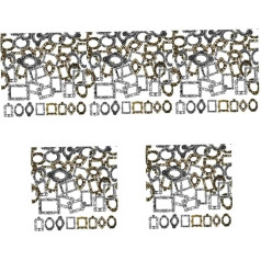 5 Sets Vintage Metall Bilderrahmen Nail Art Landschaft Fotorahmen Charm Für Frauen 40 Stück * 5