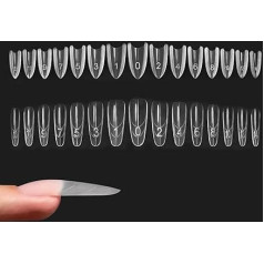 Nagelform – ABS, Set mit 240 Sandwich-Formen für Gelverlängerungen, transparent, rissfest und wiederverwendbar, Maniküre-Werkzeuge für Salon, Zuhause oder Anfänger