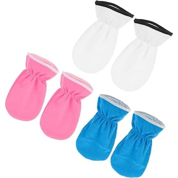 Children's 3 Pairs Hand Mask Wax Disposable Paraffin Gloves Paraffin Wax for Hands Mittens Moisturising Gloves Women's Fleece Foot Membrane Cosmetics