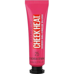 Maybelline Cheek Heat Gel-Cream Blush Makeup, Lightweight, Breathable Feel, Sheer Flush Of Colour, Natural Look, Dewy Finish, Oil-Free, Fuchsia Spark, 0.27 fl oz