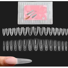 Nagelformen aus Acryl, 240 Teile Maniküre-Werkzeuge – Form des doppelten Nagelsystems mit vollständiger Abdeckung | für die tägliche Maniküre, den persönlichen Salon, die Schönheit zu Hause Le Sty