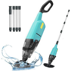 Efurden Handheld Vacuum Cleaner, Rechargeable Pool Cleaner with Run Time Up to 60 Minutes, Ideal for Above Ground Pools, Spas and Hot Tubs, for Sand and Dirt (Green)