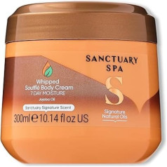 Sanctuary Spa Whipped Soufflé Body Cream, No Mineral Oil, Cruelty-Free and Vegan Body Moisturiser for Dry Skin, 300 ml