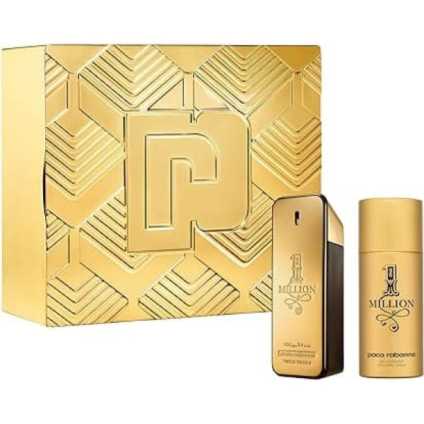 Paco Rabanne 1 Million Gift Set: Eau De Toilette Spray 100 ml & Deodorant Spray 150 ml