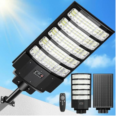 8000 W Solar-Stehleuchte, für den Außenbereich, 6500 K, Solar-Licht mit Bewegungsmelder, IP66, wasserdicht, leistungsstark, LED-Außenstrahler für Garten, Yard, Parkplatz