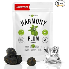 HarmonyPLUM 9 Carefully Fermented Green Plums Following Traditional Chinese Recipe Wrapped in Macha Powder