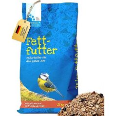 Futterbauer Fat Food 25 kg, Energy-Rich Supplementary Food for Wild Birds, Supports Heat Balance, Ideal for Soft Eaters