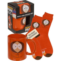 Out of the blue - South Park Mug & Socks Gift Set - Stoneware Coffee Mug 315 ml & Comfort Socks in Sizes 7-11 - Stylish Gift Bundle for Fans - Presented in Decorative Bbox