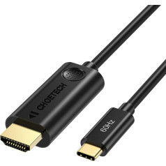 Adaptera kabelis USB Type C - HDMI 2.0 4K 60Hz 1,8 m melns