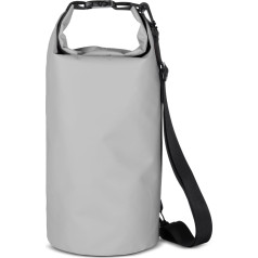Āra PVC mugursoma ūdensnecaurlaidīga 10L - pelēka