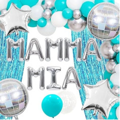 JeVenis Dancing Queen Bachelorette Party Decoration - Mamma Mia Hen Party Supplies - Birthday Decoration Balloons Disco Decoration