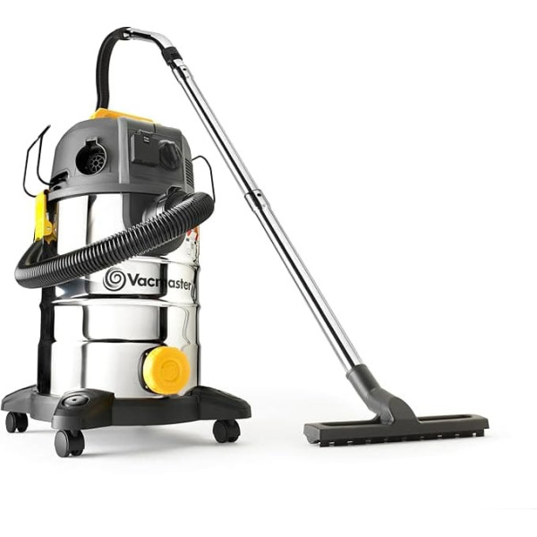 Vacmaster L Class Dust Extraction 240 V Industrial Wet and Dry Vacuum Cleaner with HEPA 13 Filtration for Commercial and Professional Use (30 L with Push Clean Filter)